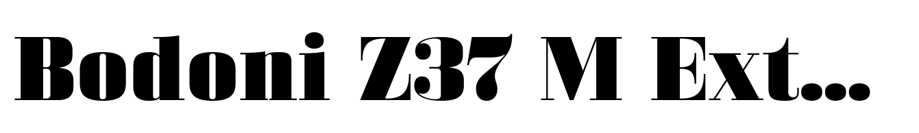 Bodoni Z37 M Extended Heavy